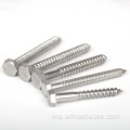 Stainless 304 Lag Bolts Hexagon Head Tapping Screws